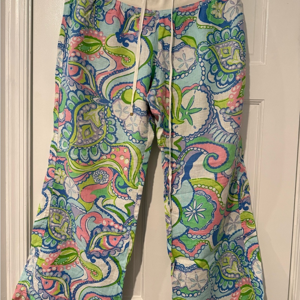 Lilly Pulitzer EUC XL beach pants 
multi conch republic
sf/pf home
